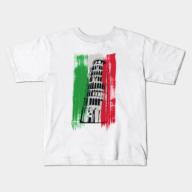 ITALIA Kids T-Shirt by FUNNY LIFE